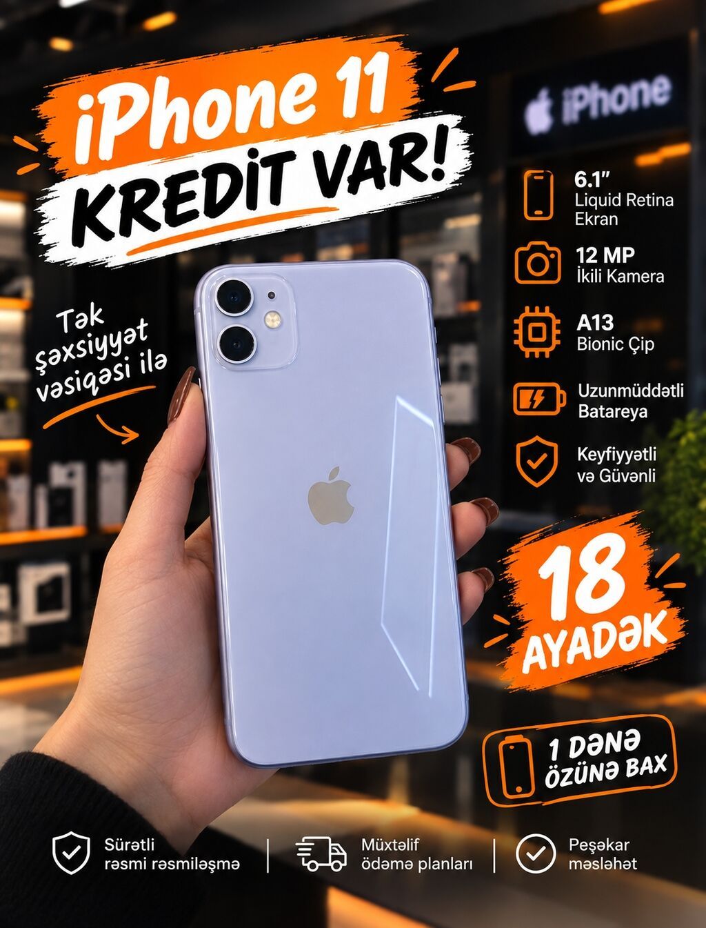 IPhone 11, Kredit — Apple iPhone, Bakı