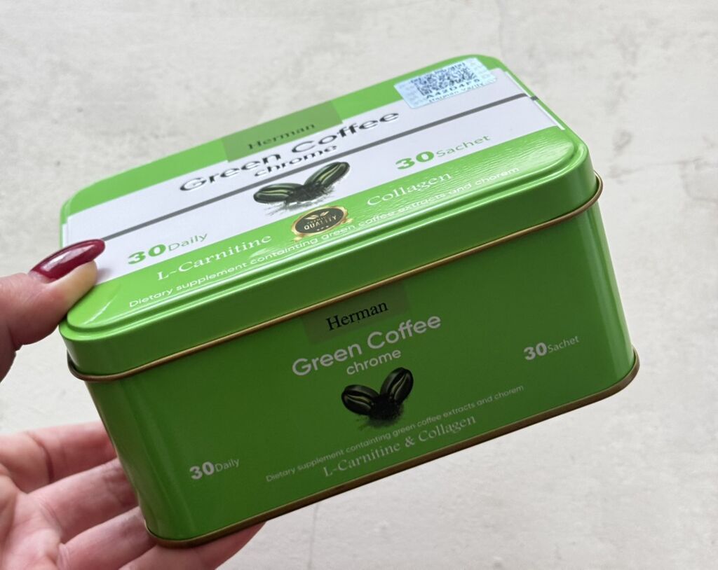 Herman Green Coffee Chrome – qida əlavəsi Şəxsi istifafə üçün — Vitaminlər və qida əlavələri, Bakı (2)