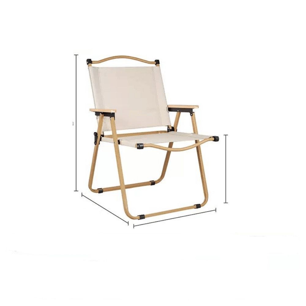Kepinq üçün qatlanan stul N001, metal/parça, bej — Mallar, Bakı (3)