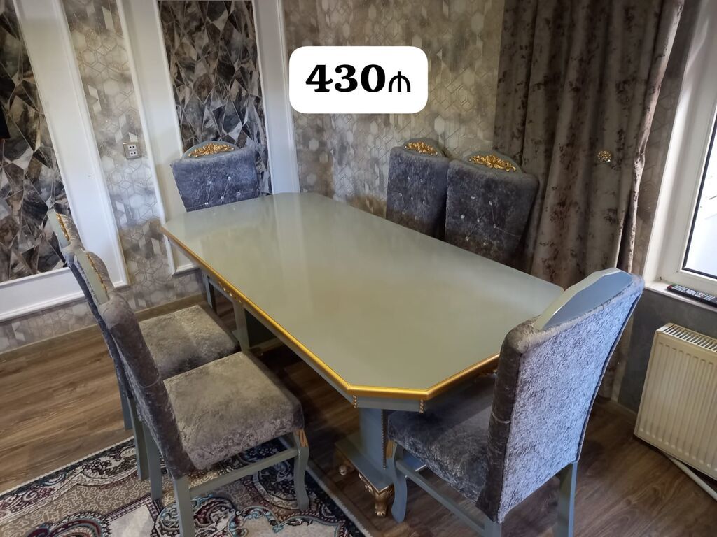 Masa desti satilir 6 stulladir. 430 azn unvan H.Aslanov catdirilma — Masalar və stullar, Bakı