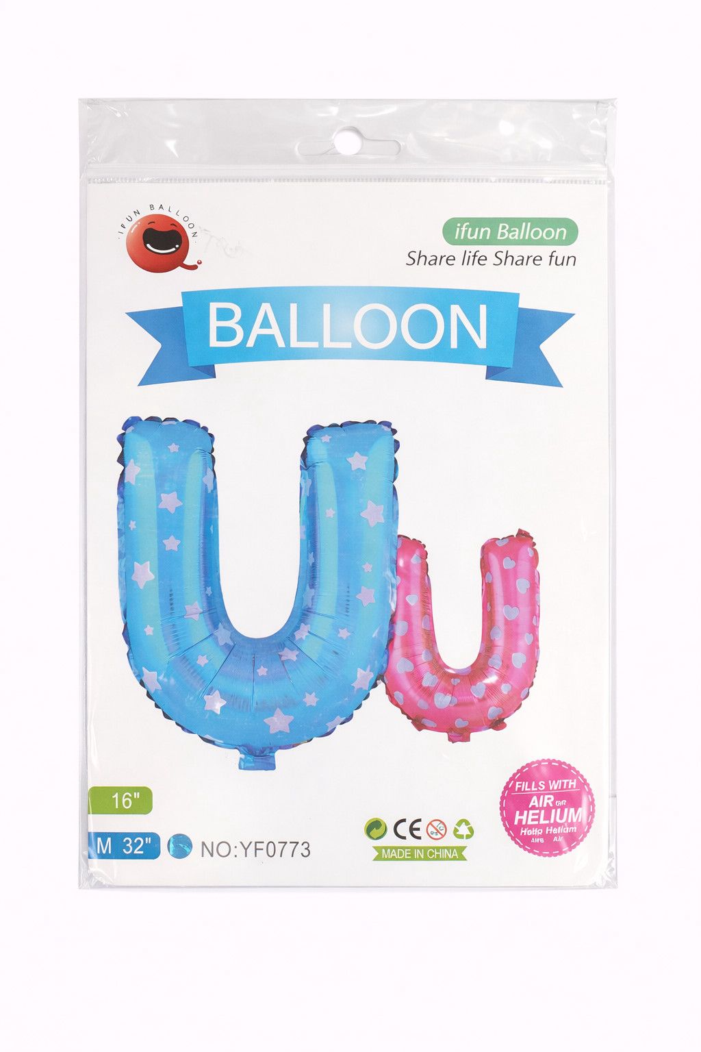 Folqa şar YF0767-S16, "U" hərfi, mavi — Mallar, Bakı