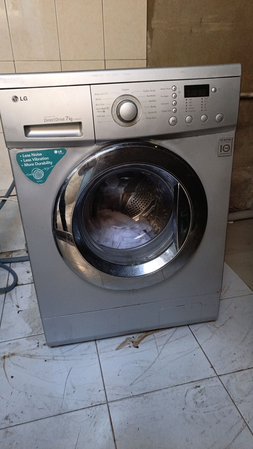 LG paltaryuyan maşın – İnverter Direct Drive, 7 kq Xüsusiyyətlər — Çamaşır maşınları, Fatmayı