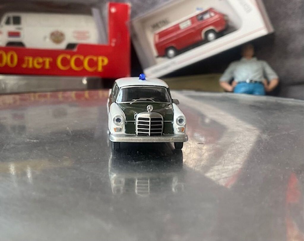 Mercedes, 1961 il, 1:64, Dəmir, Ödənişli çatdırılma — Modellar, Bakı (9)