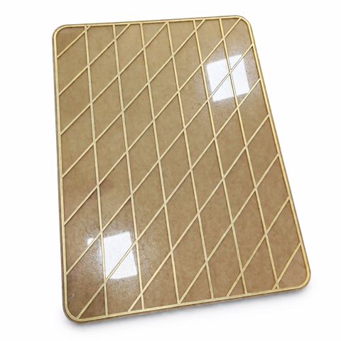 Paxlava üçün trafaret 757/RAX008, paslanmayan polad, qızılı, 30x20 sm — Bakı