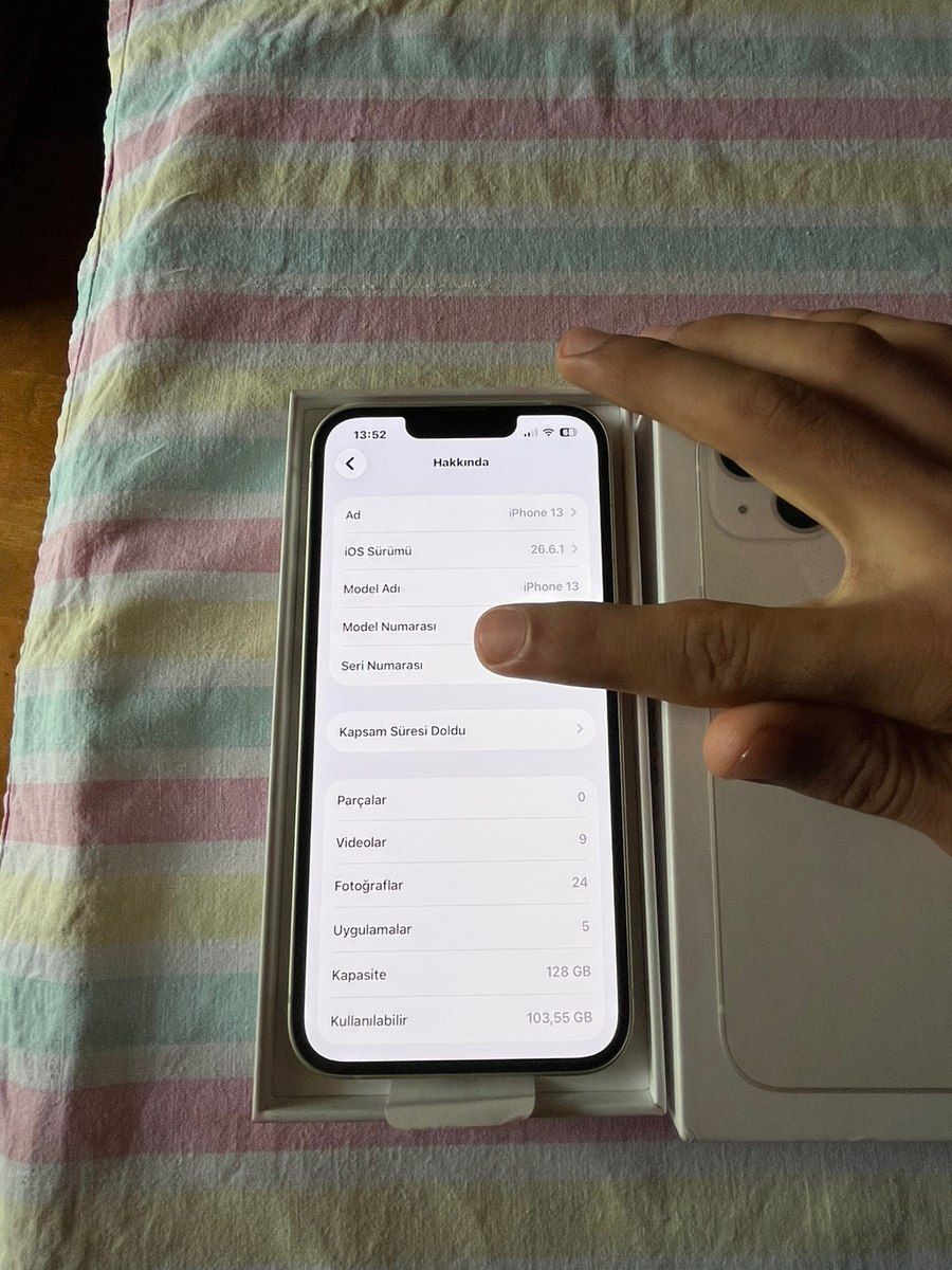 Apple iPhone 13 Starlight 128GB/4GB — Smartfonlar, Ağdam (10)