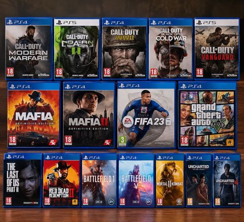 PS4 slım 1TB + 16 oyun + 2 pult + 5TB wd black game drıve — Bakı