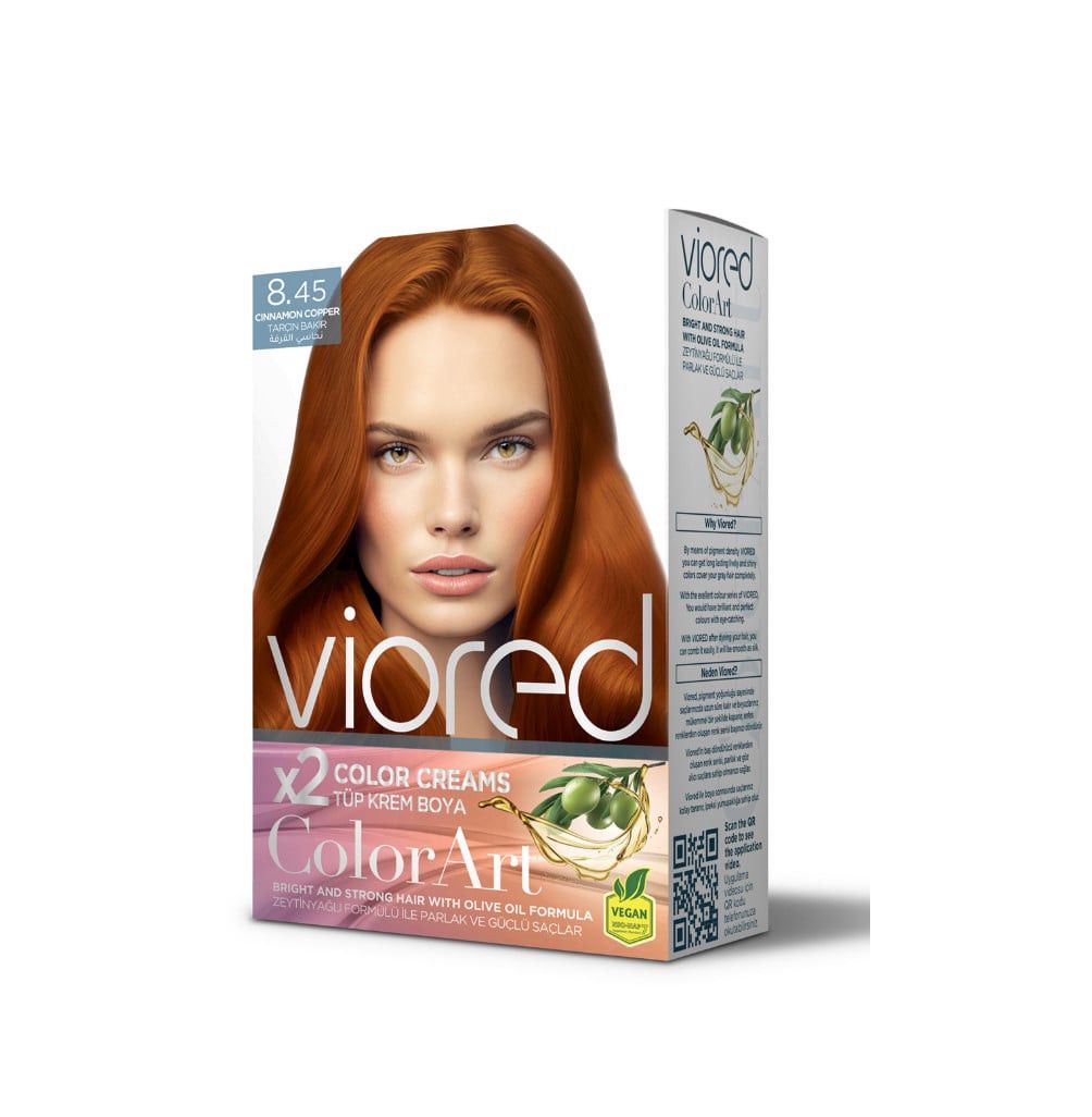 Saç boyası Viored Colorart 8.45 Açıq qızılı-qəhvəyi — Mallar, Bakı
