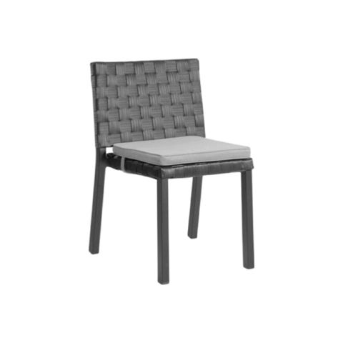 Bağ oturacağı Artie A120C1, metal karkas, taupe rəngli wicker, 56x62x84 sm — Bakı