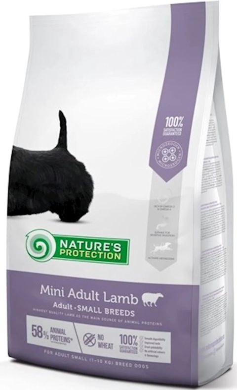 Quru yem Nature's Protection Mini Adult, kiçik cins yetkin itlər üçün, quzu əti ilə, 1 kq — Bakı
