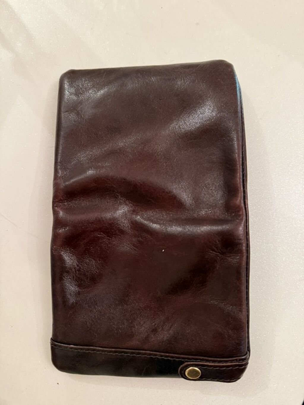 Tünd qəhvəyi rəngdə dəri pulqabı - Material: yumşaq təbii dəri — Cüzdanlar və vizit kartlıqları, Bakı (5)
