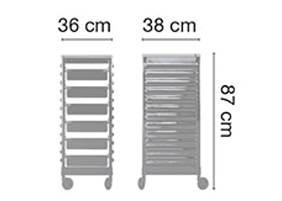 Təkərli dolab Ceriotti Easy, 38x87x36 sm, qara — Mallar, Bakı (3)