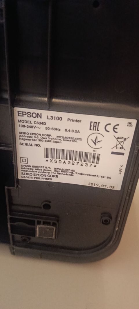 Ideal veziyyetde Epson L3100 çoxfunksiyalı printer - Model: C634D — Bakı