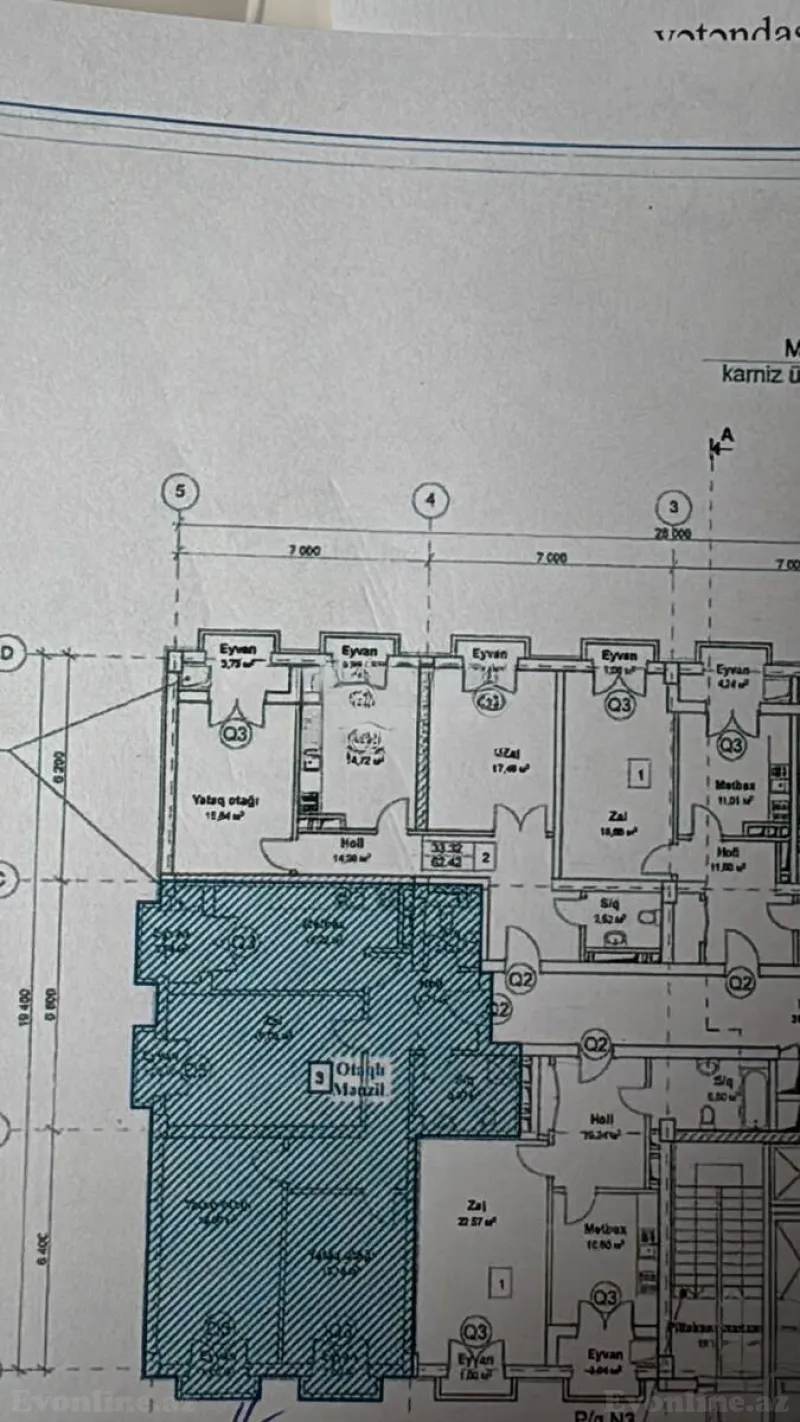 Satılır 3 otaqlı Mənzil Yeni tikili 115 m² Bakı, Binəqədi r., Dərnəgül m — Mənzil, Bakı (2)