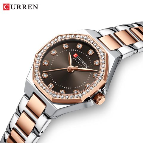 Qadın qol saatı Curren 9100 Rosegold Brown — Bakı
