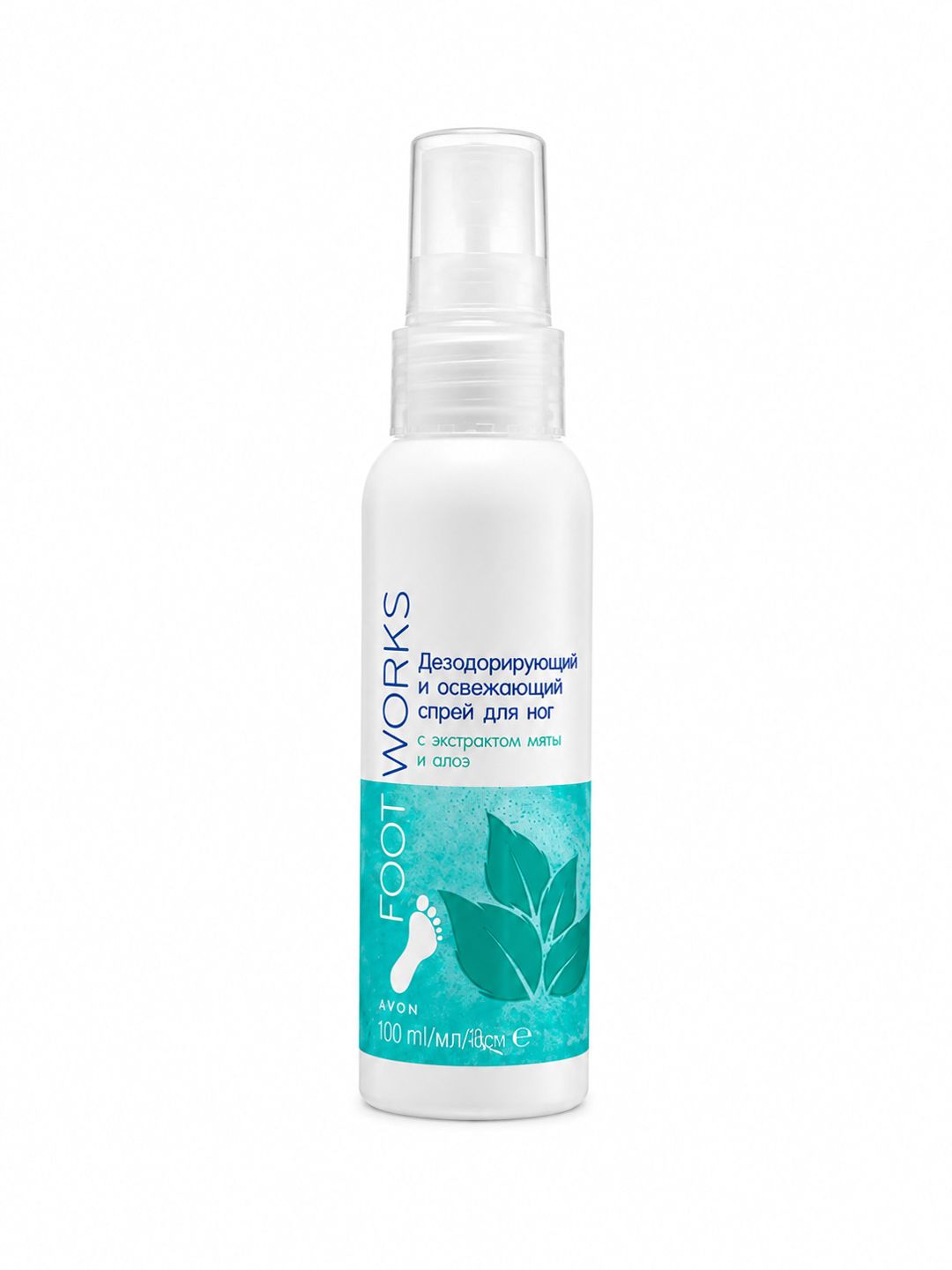 Dezodorant ayaqlar üçün Avon Foot Works nanə və aloe vera ilə 100 ml — Mallar, Bakı