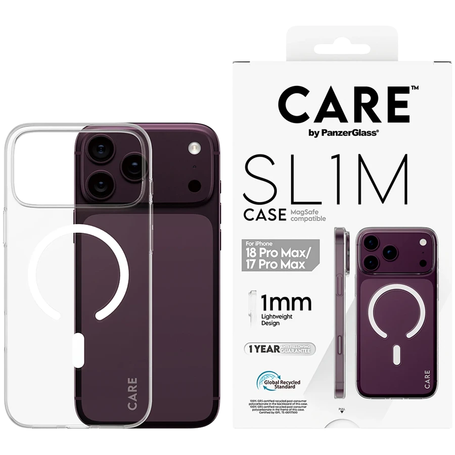 Qoruyucu örtük Panzerglass SL1M şəffaf MagSafe ilə iPhone 17 Pro Max/18 Pro Max üçün — Bakı