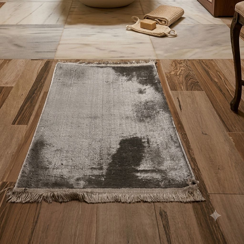 Hamam və tualet üçün xalça SH15, süni ipək, bej, 50x80 sm — Mallar, Bakı