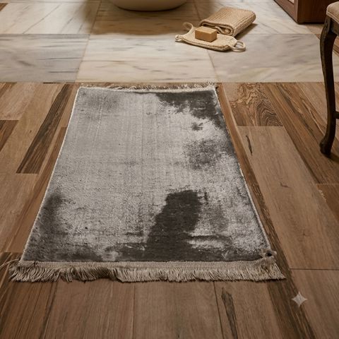 Hamam və tualet üçün xalça SH15, süni ipək, bej, 50x80 sm — Bakı
