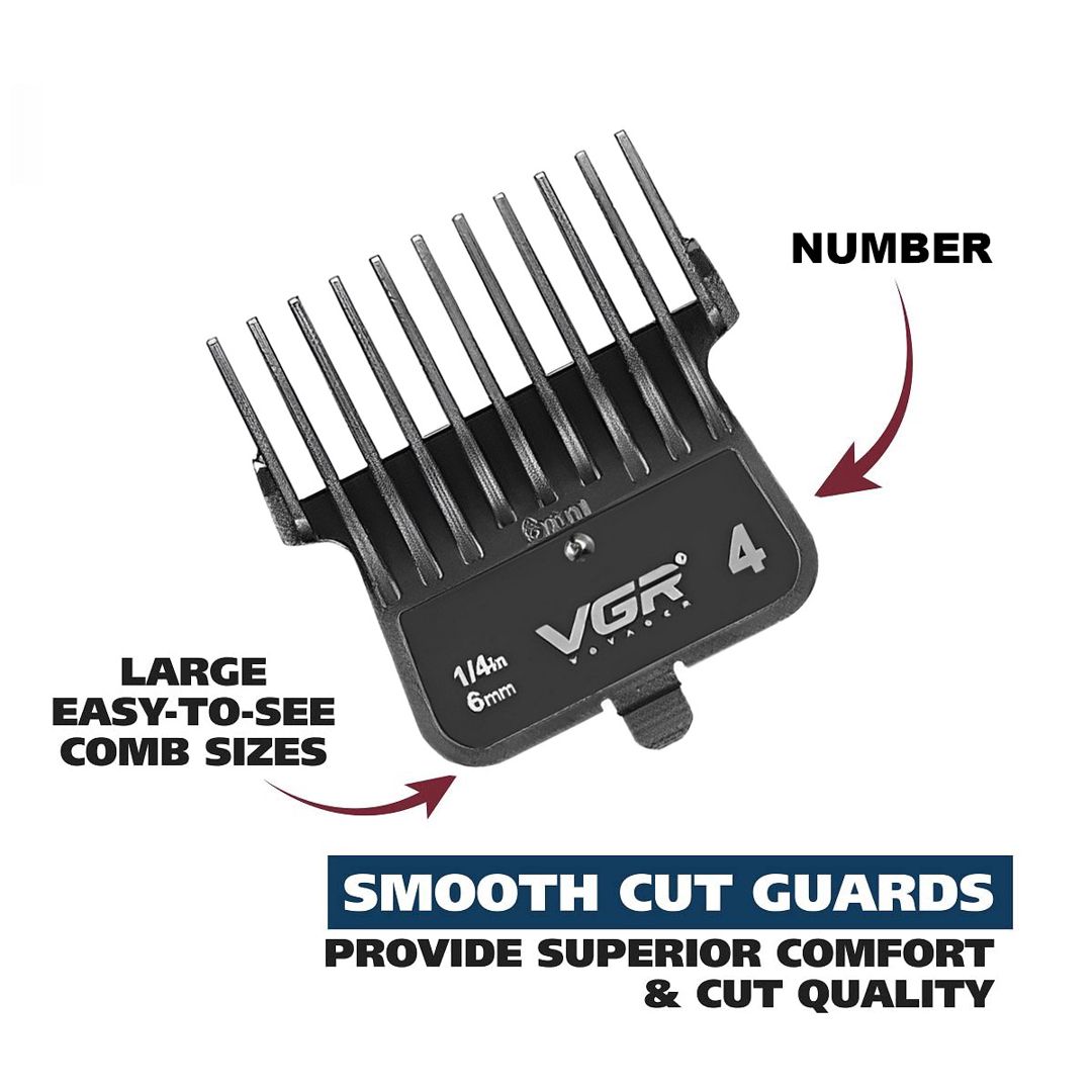 Trimmer VGR 185 1600MAH 6500RPM Keramik bıcaqlı Cord/Cordless LED Displey — Gözəllik və səhiyyə, Bakı (8)