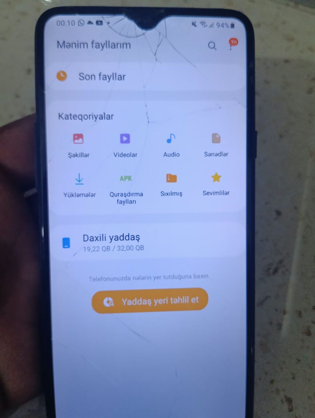 Samsung Galaxy A20s, 32 GB, rəng - Qara, Barmaq izi — Samsung, Bakı (4)