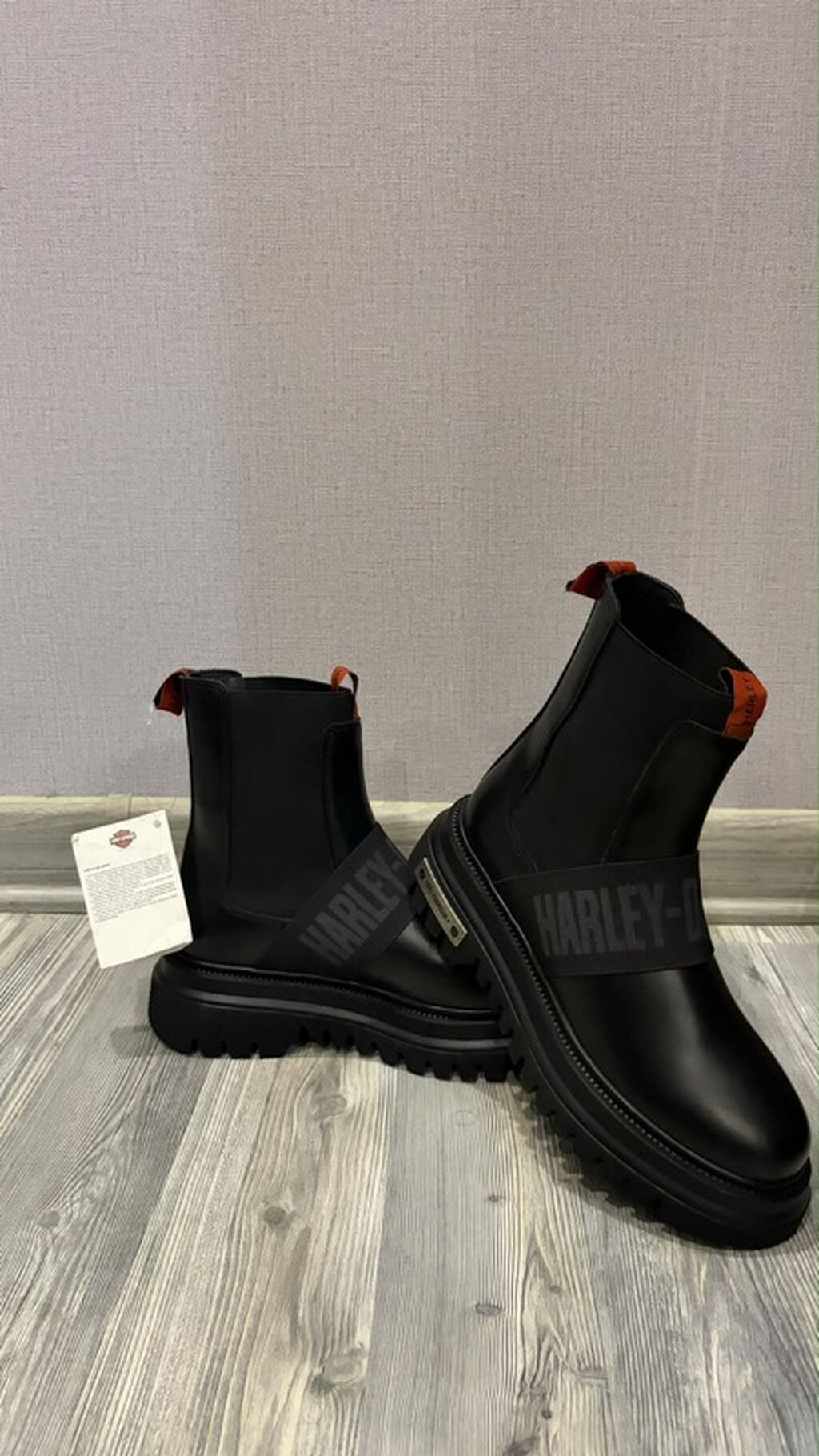 Harley-Davidson qara qadın çəkmələri Məhsul tam yenidir. Türkiyədən — Botinka, Bakı (3)