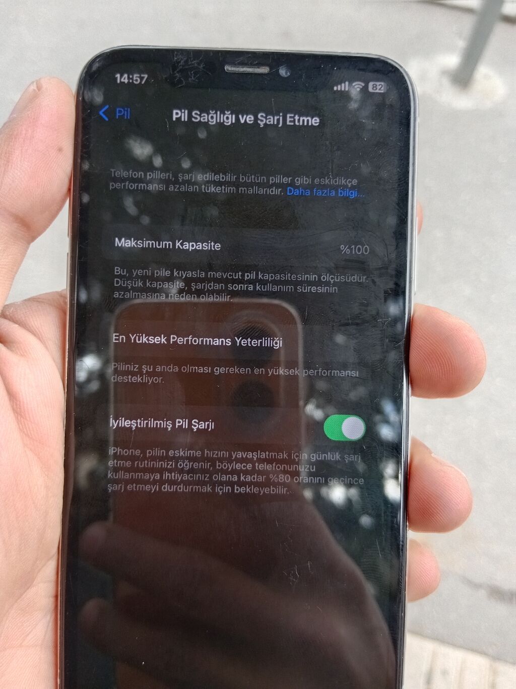 IPhone X, Gümüşü, Face ID — Apple iPhone, Bakı (4)