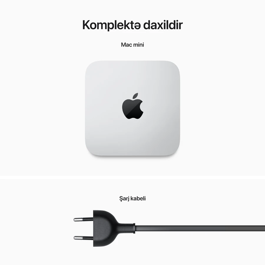 Mac mini M2, 8C CPU 10C GPU, 8GB 512GB Sərt yaddaş, Gümüş — Noutbuklar, Bakı (7)
