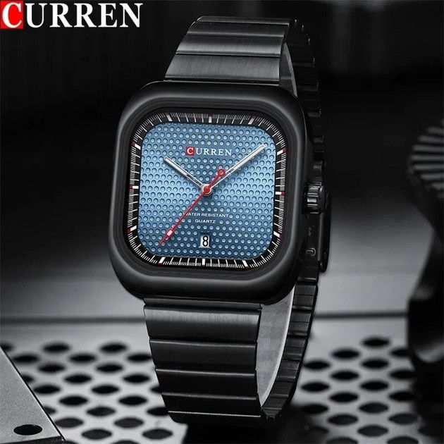 Kişi qol saatı Curren 8460 Black/Blue — Mallar, Bakı (3)