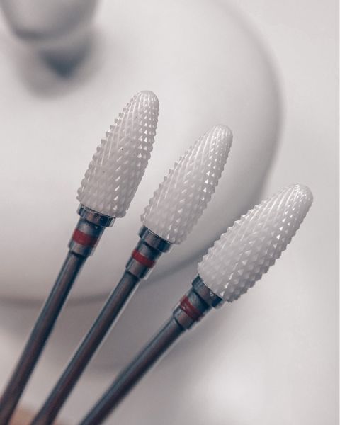 Manikür və pedikür aparatı üçün keramik frez ТВС NailArt-411, qırmızı/ağ — Bakı