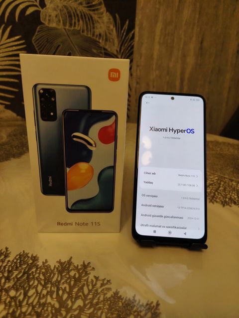 Redmi Note 11S, 128 GB, rəng - Göy, Barmaq izi, İki sim kartlı, Face ID — Bakı