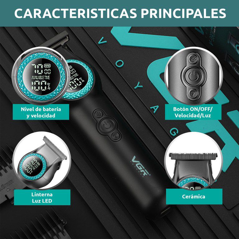 Professional təraş aparatı "VGR 990 2000MAH 8000RPM Ceramic Blades" — Gözəllik və səhiyyə, Bakı (12)