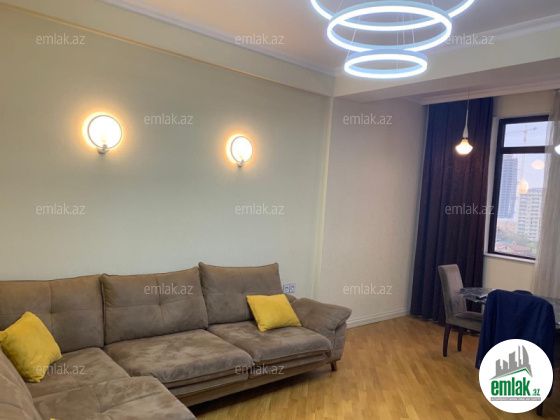 İcarəyə verilir 2 otaqlı 70 m² yeni tikili Səməd Vurğun parkı — Mənzil (9)