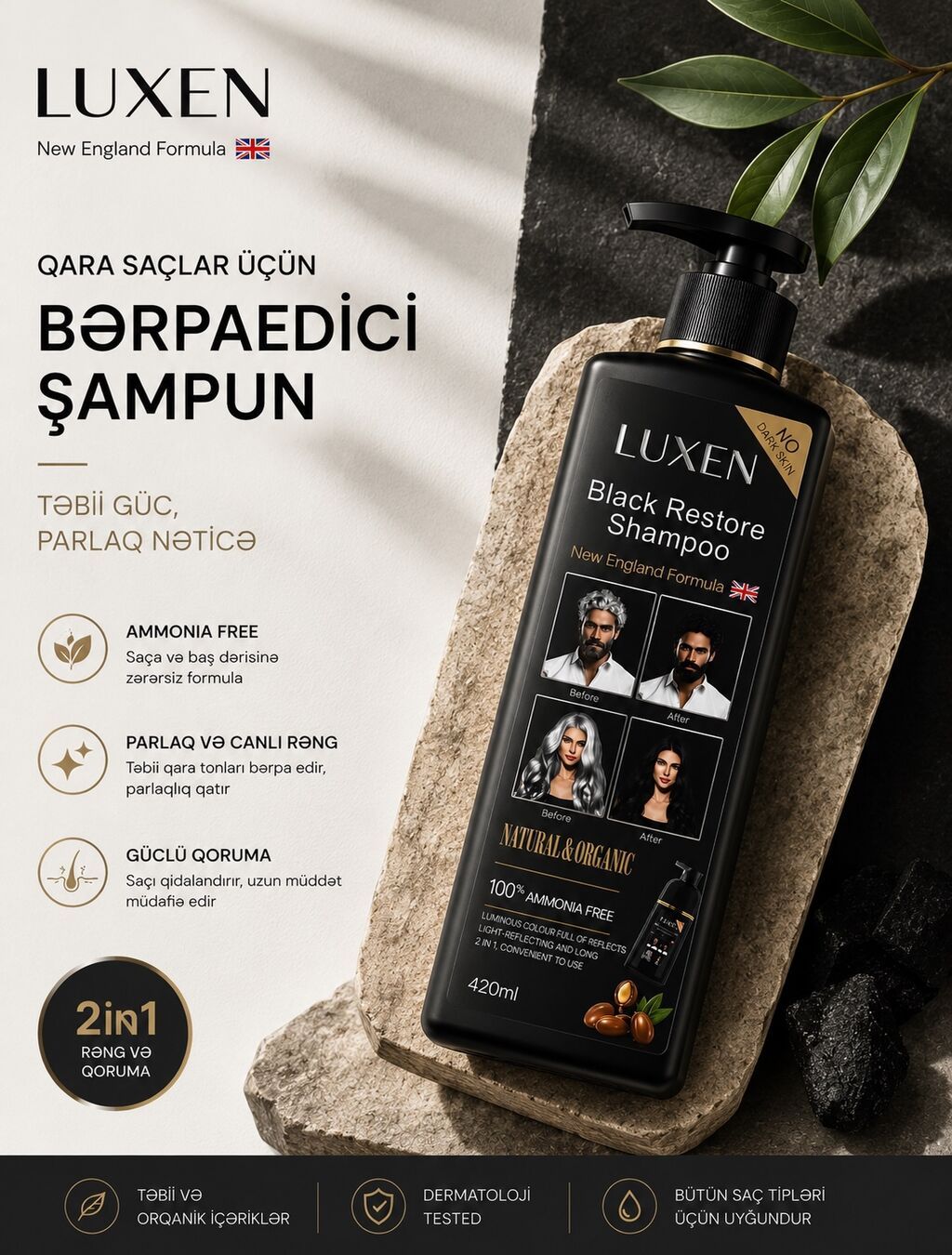 Şampun Ağ saçlara qarşı — Saç qayığı, Güzdək (3)