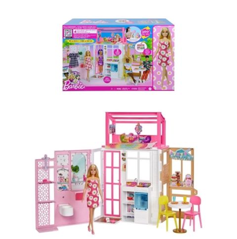 Oyun dəsti Barbie HCD48 Dollhouse With Doll And Puppy — Bakı