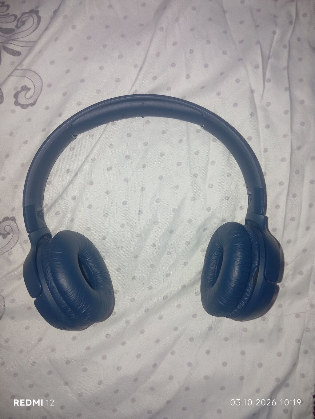 JBL simsiz qulaqlıq – mavi rəng - Tip: Over‑ear, yastıqlı başlıq və — Qulaqcıqlar, Bakı (2)