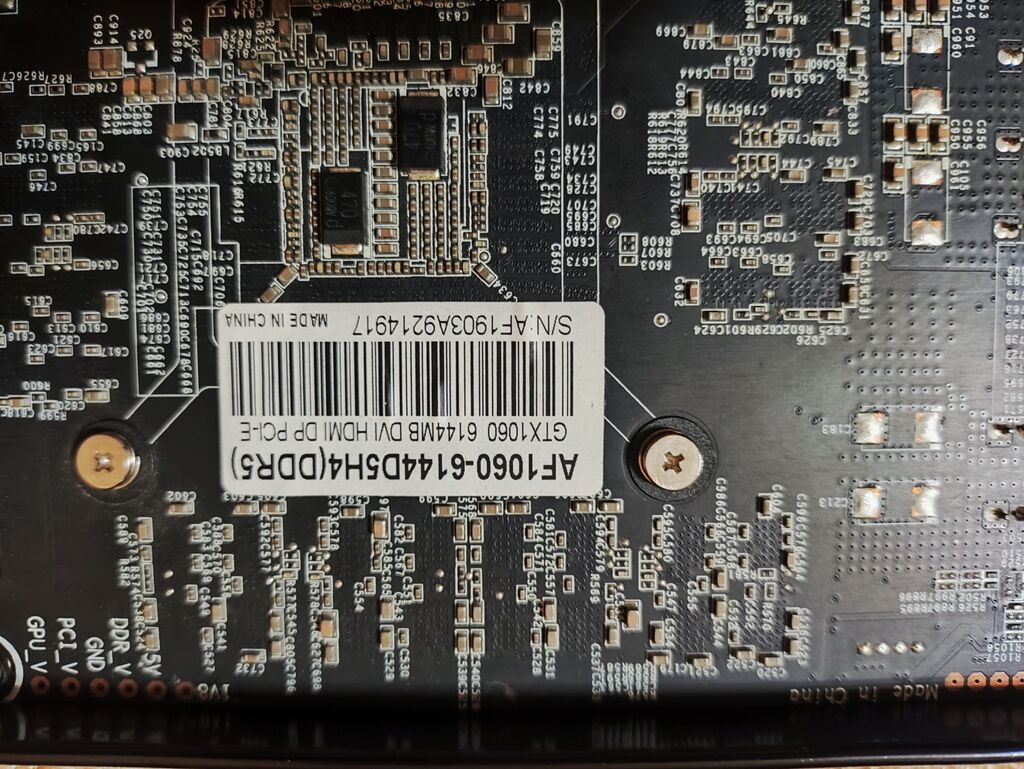 Videokart GeForce GTX 1060, 6 GB, İşlənmiş — Qrafik kartlar, Bakı (4)