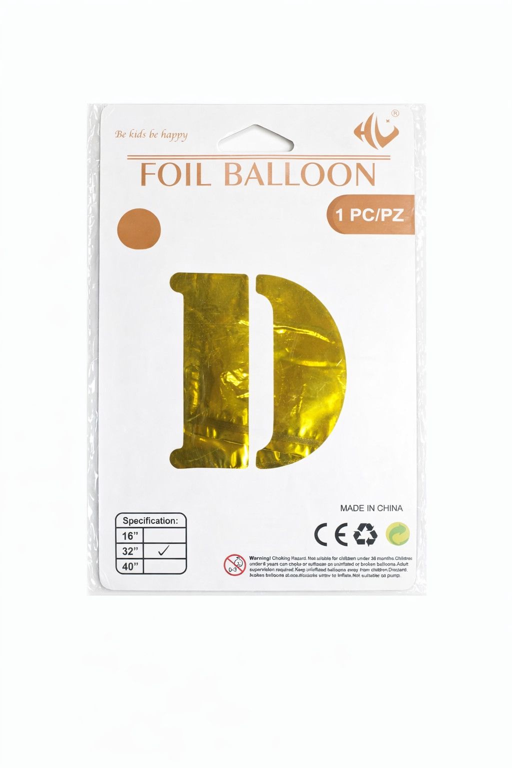 Folqa şar "D" hərfi, qızılı — Mallar, Bakı