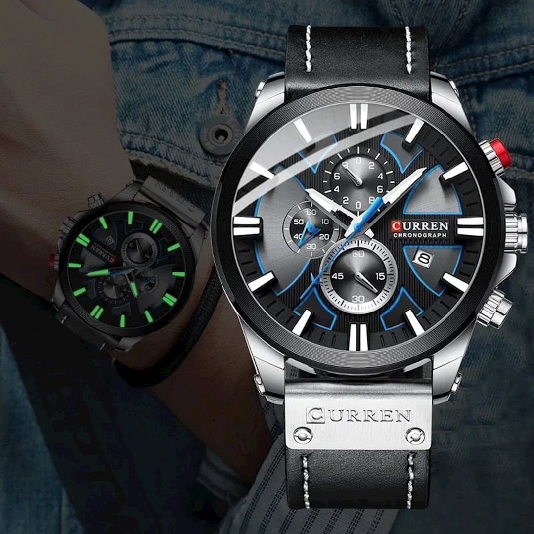 Qol saatı Curren C8346 Silver/Black — Mallar, Bakı (2)