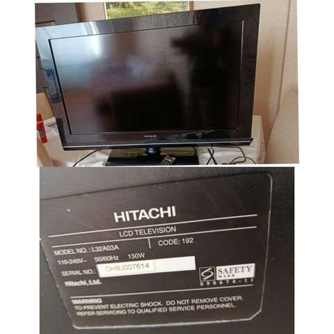 İşlənmiş Televizor Hitachi 32" Ünvandan götürmə, Pulsuz çatdırılma, Ödənişli çatdırılma — Bakı