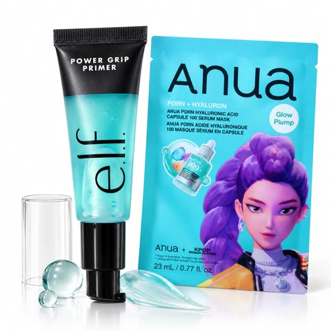 Kosmetik hədiyyə dəsti No brand, Power Grip Primer, Makiyaj və üz baxımı üçün dəst, 2 ədəd, Makiyaj üçün nəmləndirici və yapışqan effektli primer, üz üçün parça maska 23 ml — Bakı