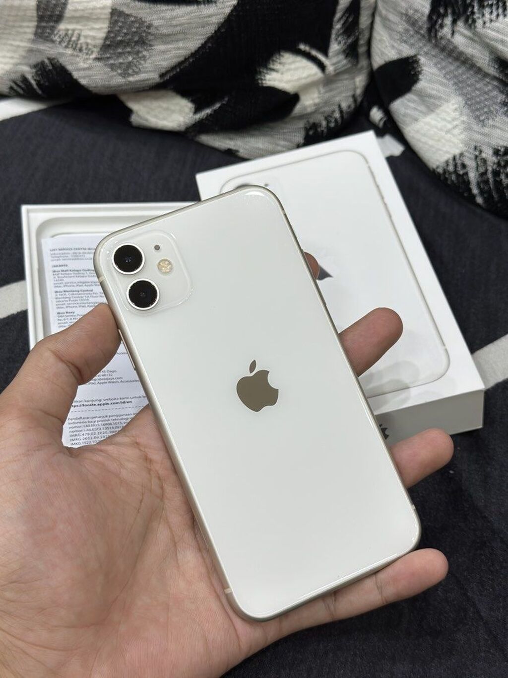 IPhone 11, 128 GB, Ağ, Zəmanət, Face ID, Sənədlərlə — Apple iPhone, Bakı
