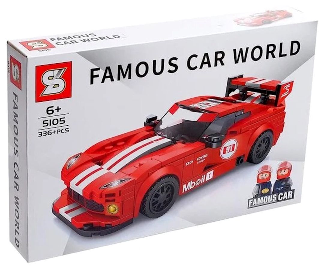 Konstruktor SY Famous Car 5105 Dodge Viper, 6+ yaş, 336+ hissə — Mallar, Bakı