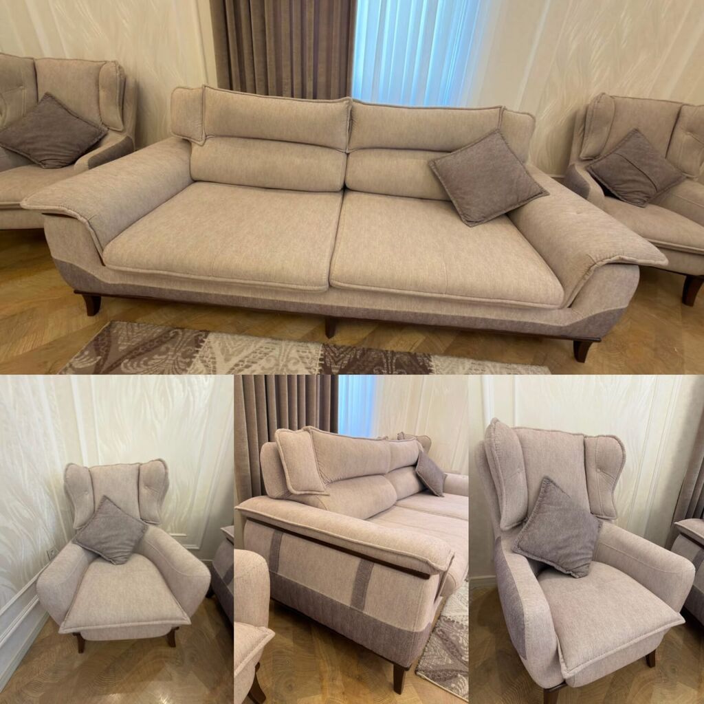 Divan kreslo. 1000azn. ideal veziyyetde. Baha alinib unvan — Yumşaq mobilya dəstləri, Qobu