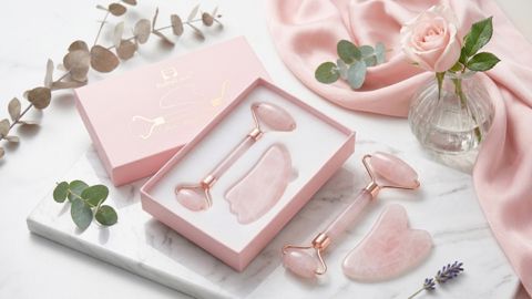 Üz Masajı Üçün Gua Sha Dəsti Ruby Face — Bakı