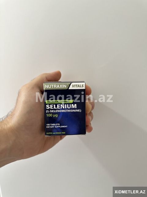 Nutraxin Selenium 100 µg (100 Tablet) – Orijinal Qida Əlavə — Bakı