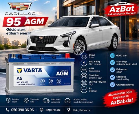 Varta, 95 ah, Orijinal, Almaniya, Yeni — Bakı