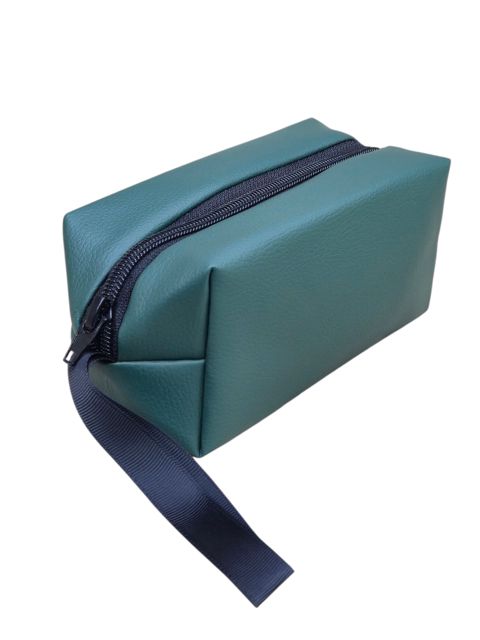 Kosmetik çanta WCo9, poliuretan, yaşıl, 15x8x7 sm — Bakı