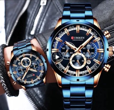 Qol saatı Curren 2669 Blue/Gold — Bakı