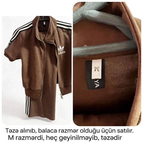 İdman dəsti, Adidas, M, rəng - Qəhvəyi — Bakı