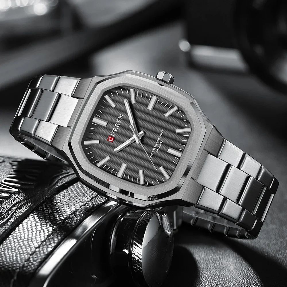 Qol saatı kişilər üçün Curren JU191 Silver/Black — Mallar, Bakı